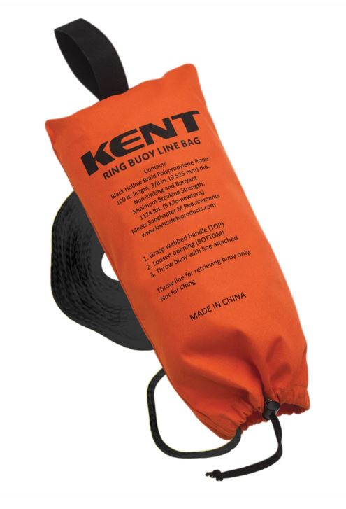 Kent Ring Buoy Line Bag w/ 100' Rope