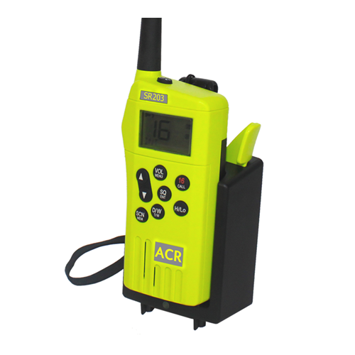 ACR SR203 VHF Handheld Survival Radio - Life Raft and Survival Equipment, Inc.