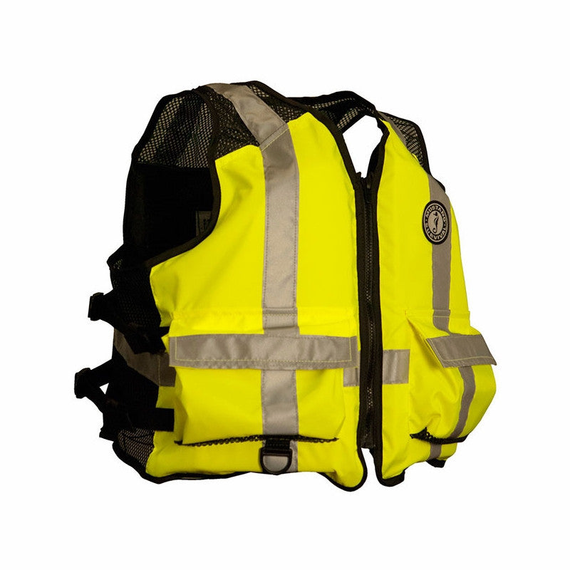 Mustang Industrial Mesh Work Vest High Visibility - Life Raft and Survival Equipment, Inc.