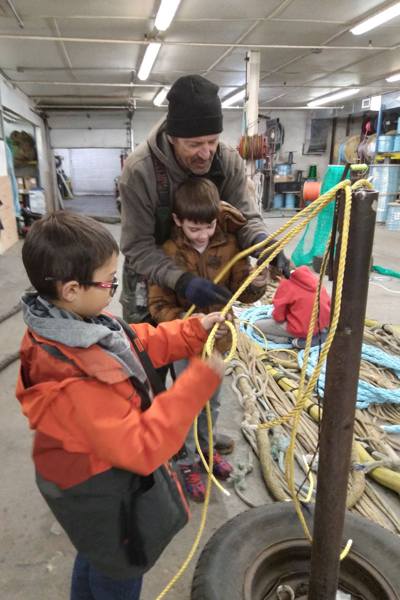 Fishers Island School Students meet Point Judith Fishing Fleet