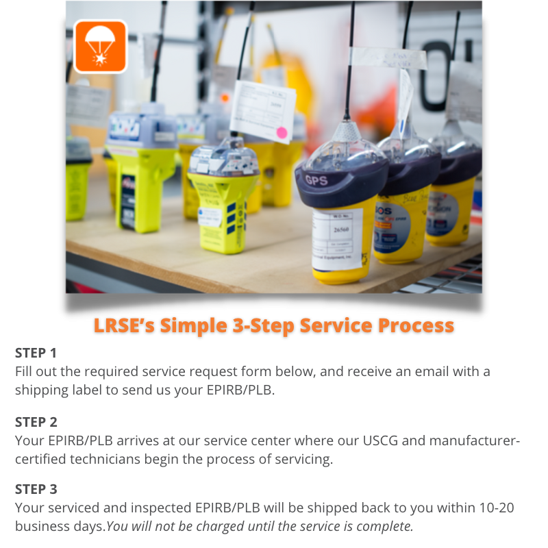 EPIRB/PLB Service Life Raft and Survival Equipment, Inc.