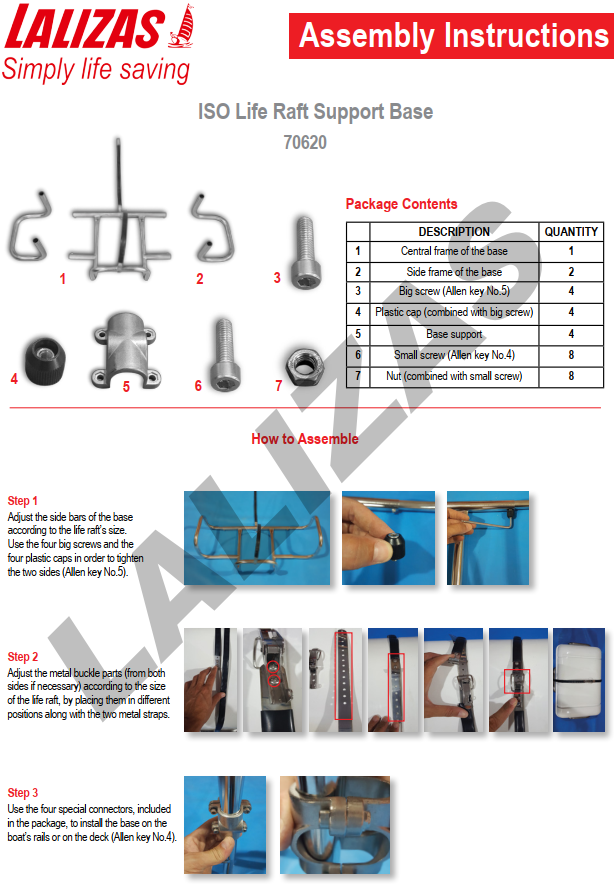 Revere/Lalizas Commander Series, ISO Racing II Inoxidable Cradle
