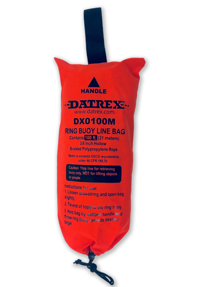 DATREX Ring Buoy Line Bag 100ft SOLAS