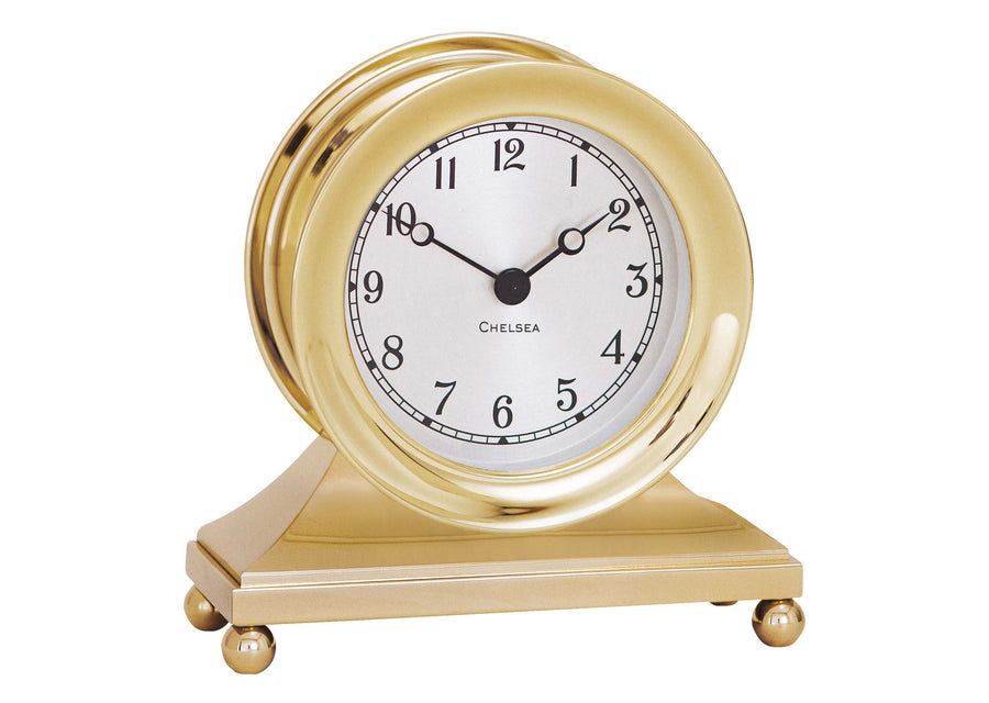 Chelsea Constitution Clock in Brass - Life Raft and Survival Equipment, Inc.