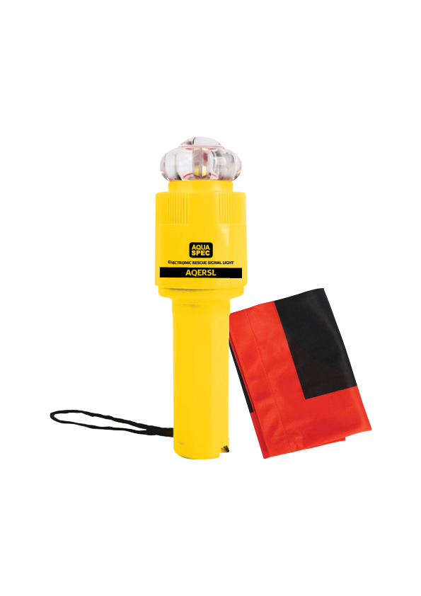 AQUASPEC Electronic Rescue Signal Light With Daytime Flag