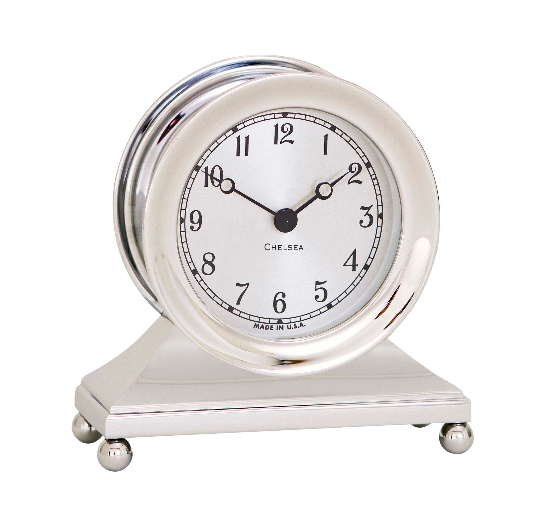 Chelsea Constitution Clock in Nickel – Life Raft and Survival