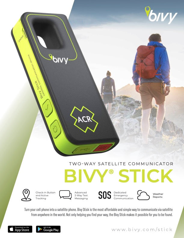 ACR Bivy Stick Two-Way Satellite Communicator