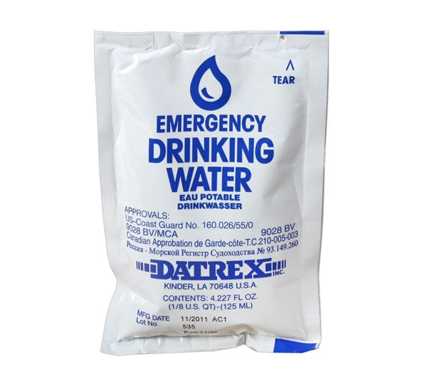 4 oz. Emergency Drinking Water - Life Raft and Survival Equipment, Inc.
