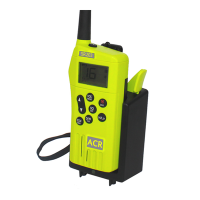 ACR SR203 VHF Handheld Survival Radio - Life Raft and Survival Equipment, Inc.