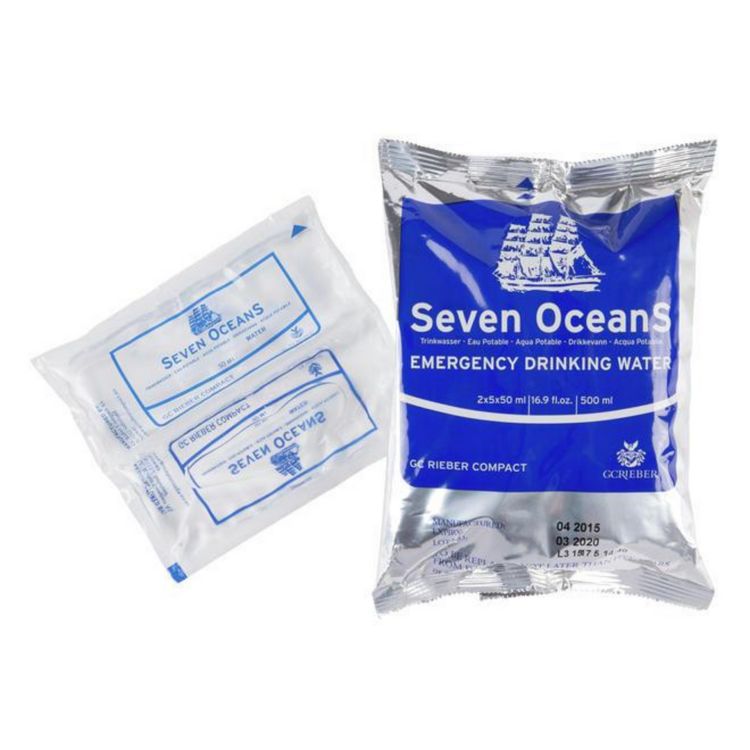 Seven OceanS® Emergency Drinking Water - Boat Safety - Life Raft and Survival Equipment