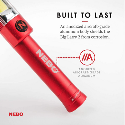 NEBO BIG LARRY 2 Battery Powered Aluminum Work Light 500 Lumens