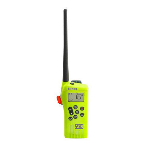 ACR SR203 VHF Handheld Survival Radio - Life Raft and Survival Equipment, Inc.